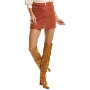 Free People WE THE FREE Zip Up Skirt Burnt Orange Size 27